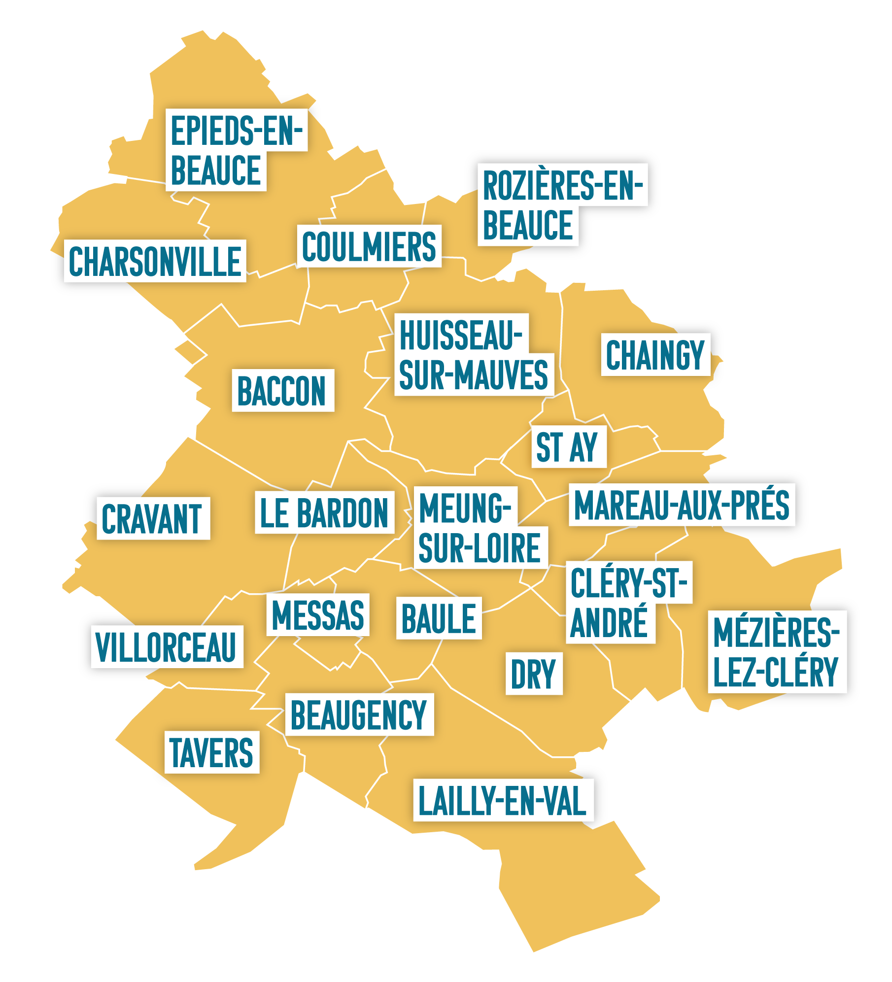 Situation de la CPTS Ouest Loiret